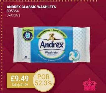Bestway Andrex classic washlets offer