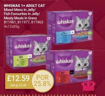 Bestway Whiskas 1+ adult cat offer