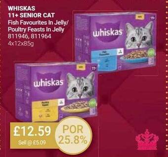 Bestway Whiskas 11+ senior cat offer