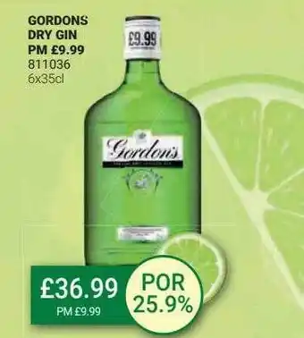 Bestway Gordons dry gin offer