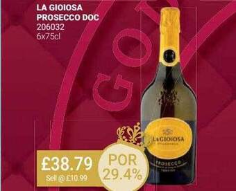 Bestway La gioiosa prosecco doc offer