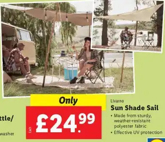 Lidl Livarno Sun Shade Sail offer