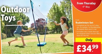 Lidl Crivit Badminton Set offer