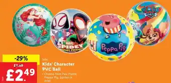 Lidl John Kids' Character PVC Ball offer