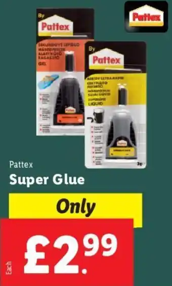Lidl Pattex Super Glue offer