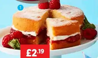 Lidl DELUXE Hand Finished Victoria Cake, 396g offer