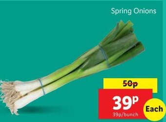Lidl Spring Onions offer