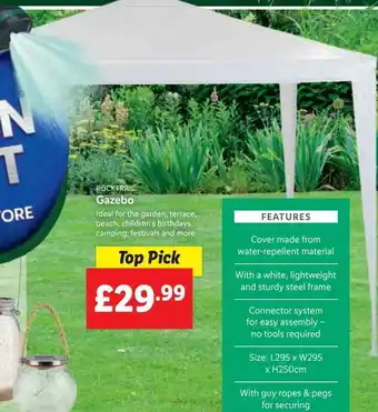 Lidl ROCKTRAIL Gazebo offer