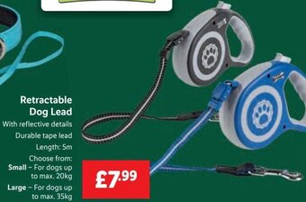 Lidl Retractable Dog Lead offer
