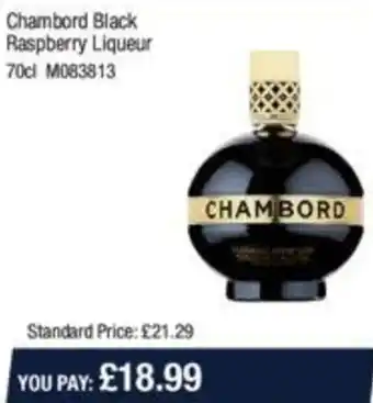 Makro Chambord Black Raspberry Liqueur 70cl M083813 offer
