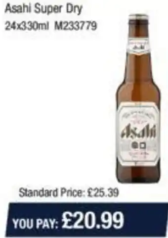 Makro Asahi Super Dry 24x330ml M233779 offer