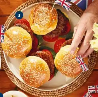 Aldi 3. Ashfields British Burgers 5% Fat £7.25 per kg offer