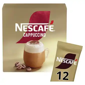 Morrisons Nescafe gold cappuccino instant coffee 12 sachets offer