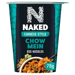 Morrisons Naked noodle chow mein pot snack offer