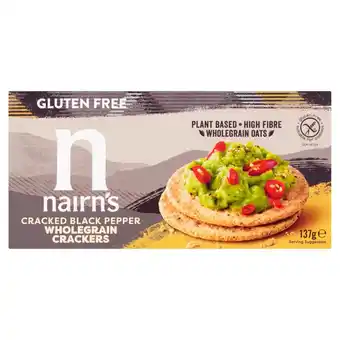 Morrisons Nairn's gluten free cracked black pepper crackers offer