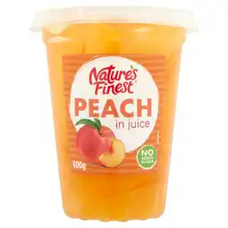 Morrisons Nature's finest peach in juice (400g) offer