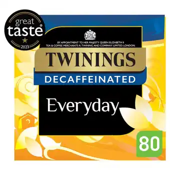 Morrisons Twinings everyday decaffeinated 80 tea bags offer