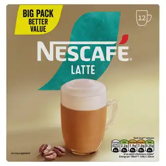 Morrisons Nescafe gold latte instant coffee 12 x sachets offer