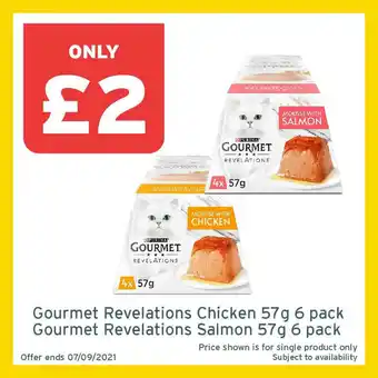 Gourmet Revelations Chicken 57g 6 Pack Or Gourmet Revelations Salmon 57g 6 Pack