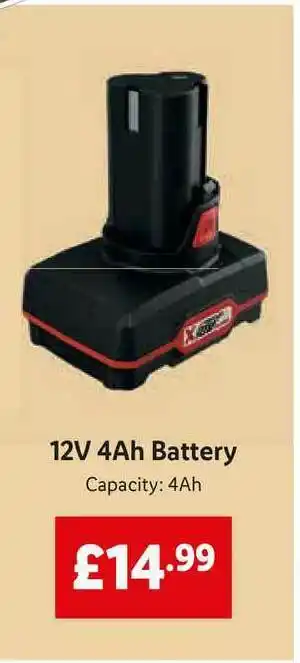 Lidl 12V 4Ah Battery offer