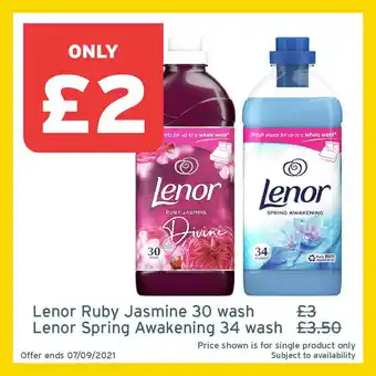 Lenor Ruby Jasmine 30 Wash Or Lenor Spring Awakening 34 Wash