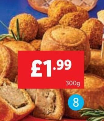 Lidl Chef Select Mini Melton Mowbray Pork Pies 300g offer