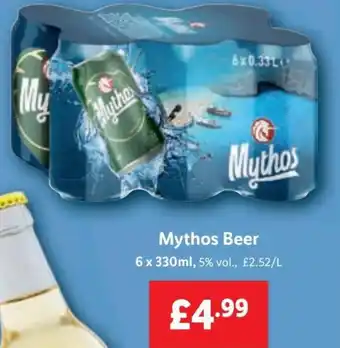 Lidl Mythos Beer 6 x 330 ml offer