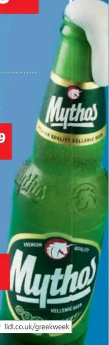 Lidl Mythos Beer 330ml, 5% vol. offer
