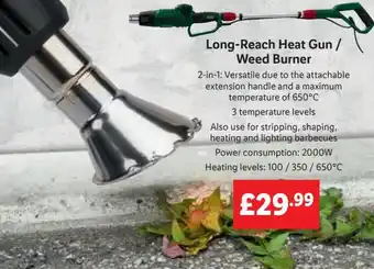 Lidl Long-Reach Heat Gun / Weed Burner offer
