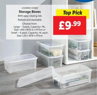 Lidl LIVARNO HOME Storage Boxes offer