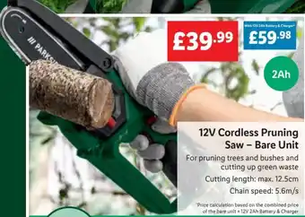 Lidl 12V Cordless Pruning Saw - Bare Unit offer