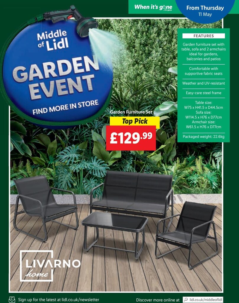 Garden Furniture Set offer at Lidl