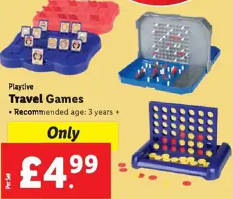 Lidl Playtive Travel Games • Recommended age: 3 years + offer
