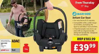 Lidl MAXI-COSI Infant Car Seat offer