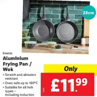 Lidl Ernesto Aluminium Frying Pan / Wok offer