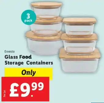 Lidl Ernesto Glass Food Storage Containers offer