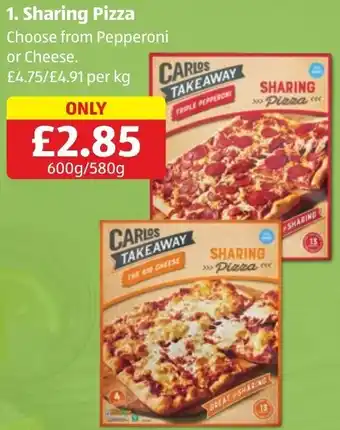 Aldi 1. Sharing Pizza offer