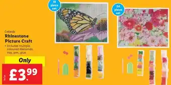 Lidl Crelando Rhinestone Picture Craft offer