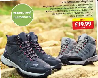 Aldi Ladies'/Men's Trekking Boots offer