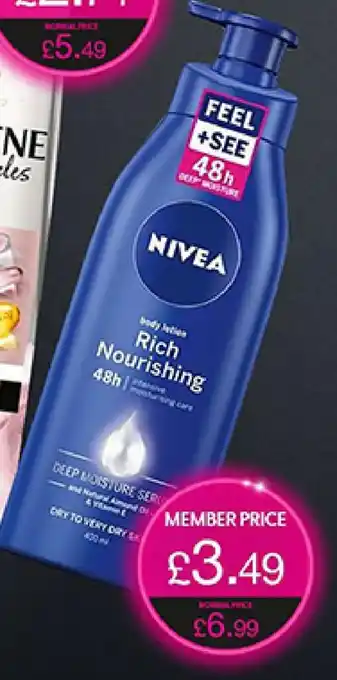 Superdrug NIVEA Rich Nourishing offer