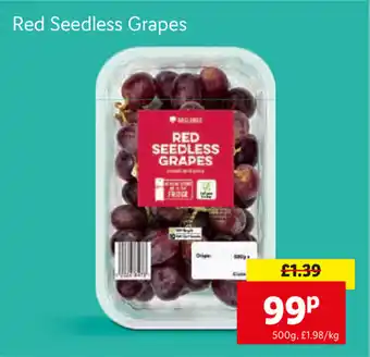 Lidl Red Seedless Grapes offer