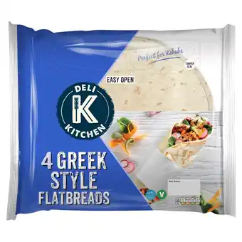 Morrisons Deli kitchen greek style flatbreads offer