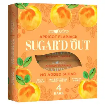 Morrisons Ma baker sugar'd out apricot flapjacks 4 pack offer