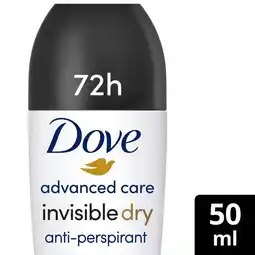 Morrisons Dove women advanced antiperspirant deodorant roll on invisible dry offer