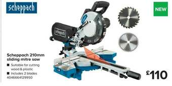 TradePoint Scheppach 210mm Sliding Mitre Saw offer