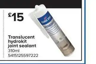 Translucent Hydrokit Joint Sealant