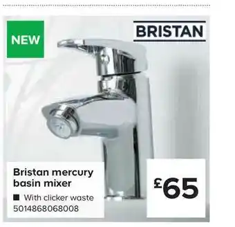 TradePoint Bristan Mercury Basin Mixer offer
