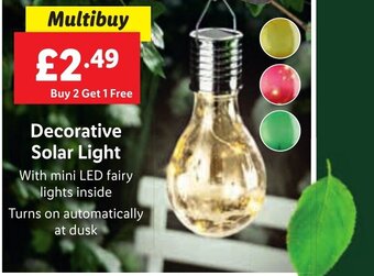 Lidl Decorative Solar Light offer