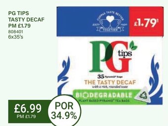 Bestway PG TIPS TASTY DECAF offer