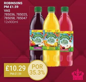 Bestway Robinsons 12x900ml offer